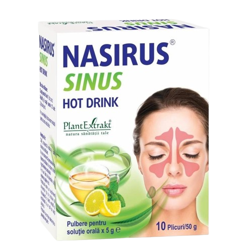 Nasirus Sinus Hot Drink, 10 plicuri, Plant Extrakt