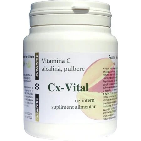Vitamina C Alcalina pulbere Cx-Vital AquaNano, 250g, Aghoras