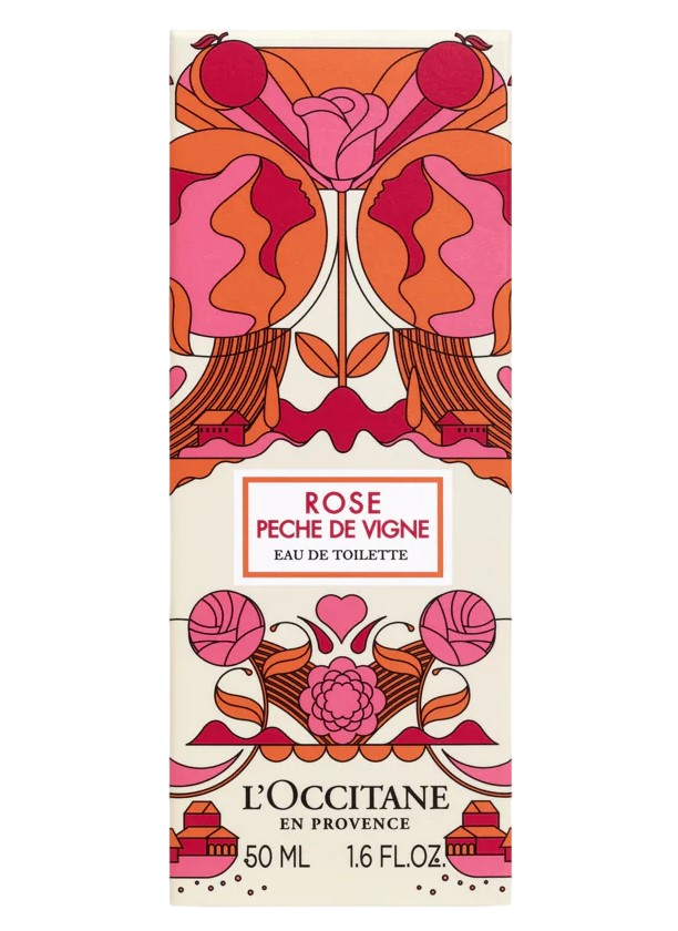 Apa de toaleta Rose & Peche De Vigne, 50ml, L'Occitane