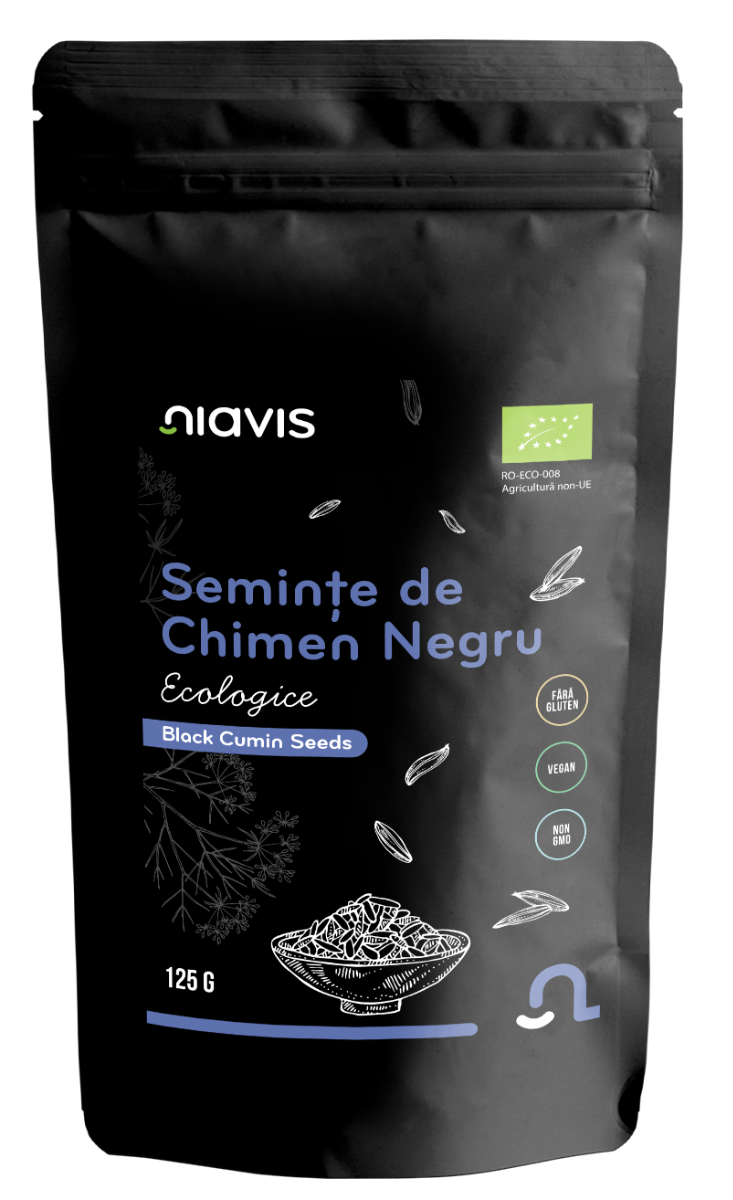 Seminte de chimen negru ecologice, 125g, Niavis