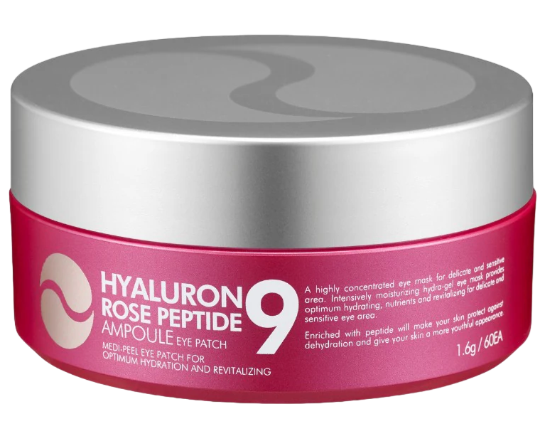 Plasturi pentru ochi Hyaluron Rose Peptide 9, 60 bucati, Medi-Peel