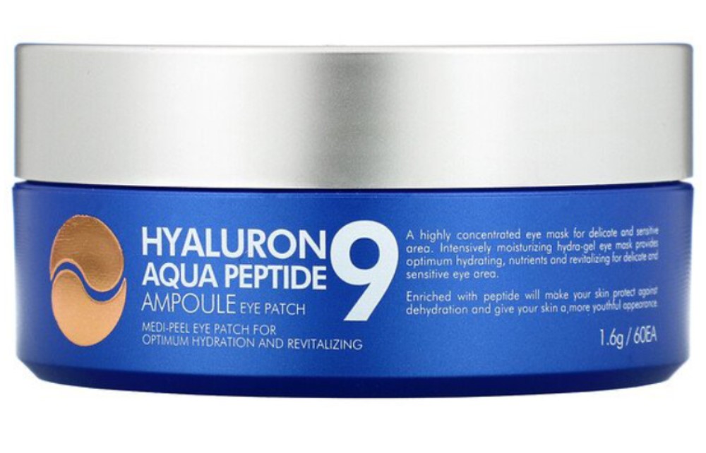 Plasturi pentru ochi Hyaluron Aqua Peptide 9, 60 bucati, Medi-Peel