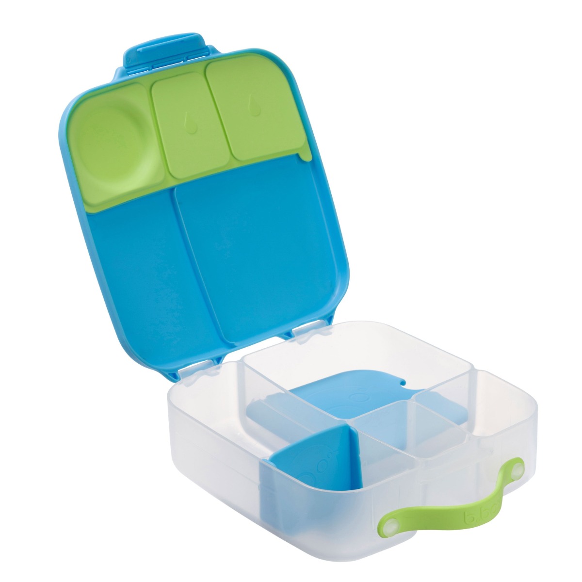 Caserola compartimentata maxi LunchBox Albastru/Verde, 1 bucata, Bbox
