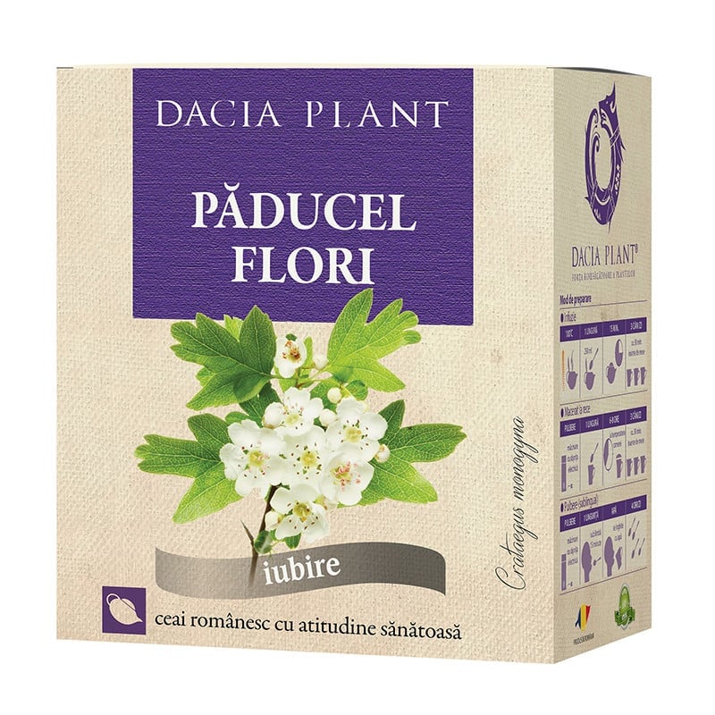 Dacia Plant Ceai paducel flori, 50 g