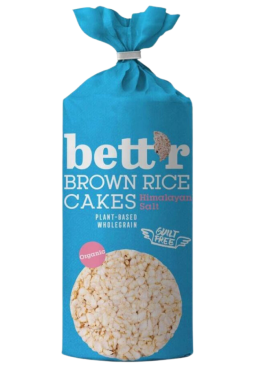 Prajituri din orez brun cu sare de Himalaya fara gluten Bio, 120g, Bettr