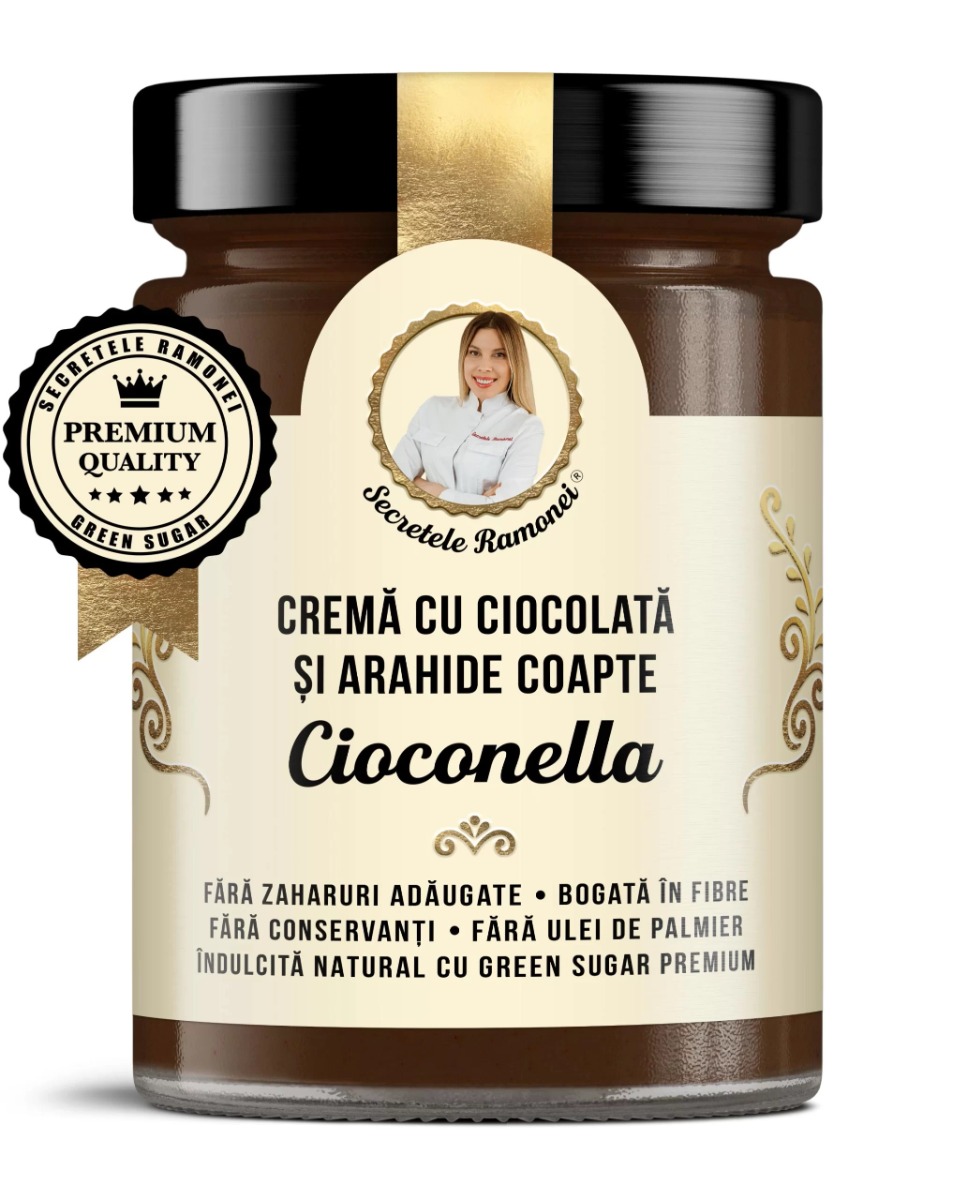 Crema de arahide si cacao Cioconella Secretele Ramonei, 350g, Laboratoarele Remedia