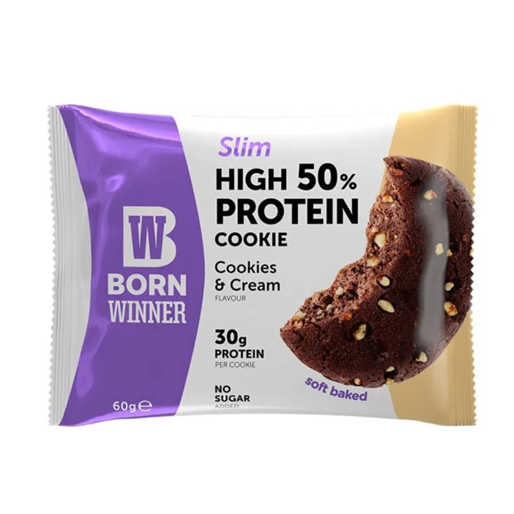 Fursec proteic cu aroma Cookies&Cream Slim, 60g, Born Winner