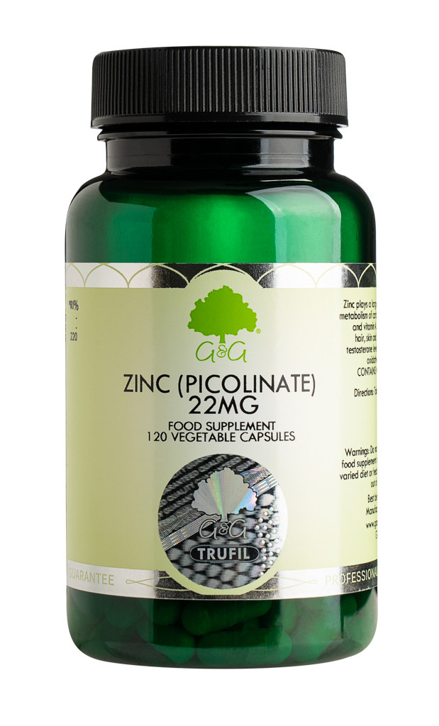 Zinc 22 mg, 120 capsule