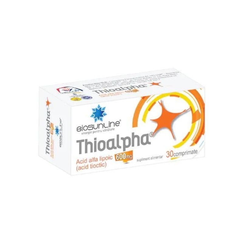 Thioalpha 600 mg, 30 comprimate, BioSunLine