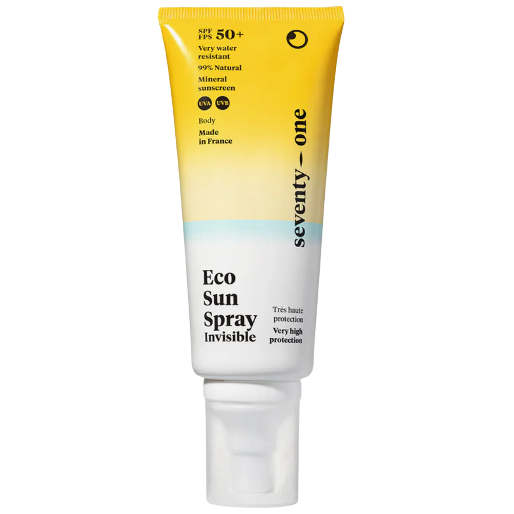 Spray invizibil pentru corp cu SPF 50+ Eco Sun Spray, 100ml, Seventy One Percent