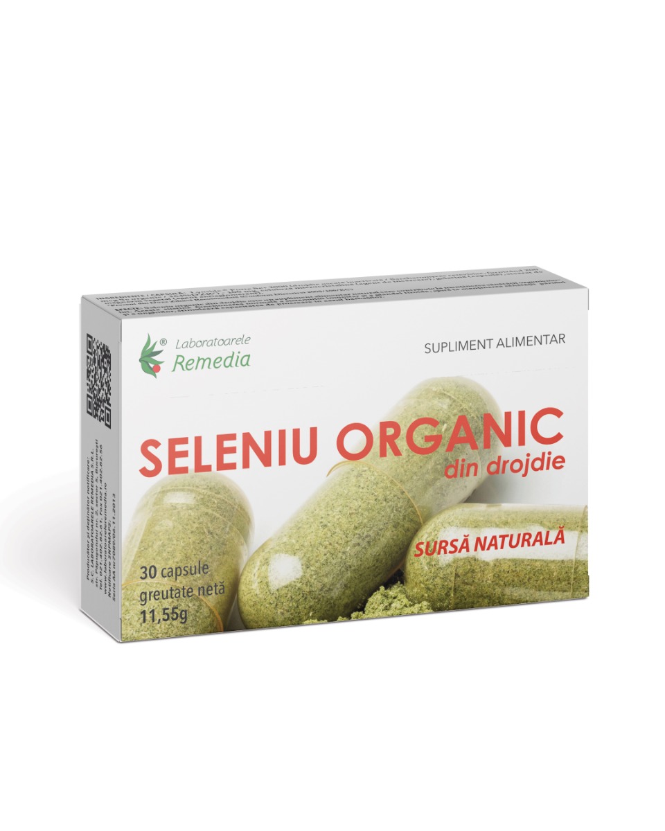 Seleniu organic, 30 capsule, Laboratoarele Remedia
