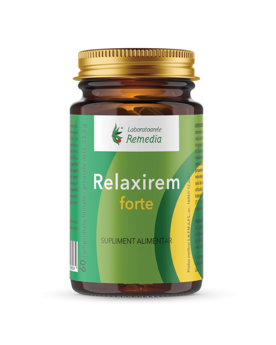 Relaxirem Forte, 60 comprimate, Laboratoarele Remedia