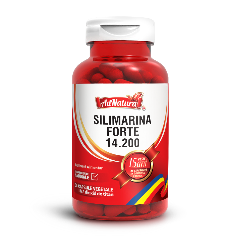 Silimarina Forte 14.200, 60 capsule, AdNatura