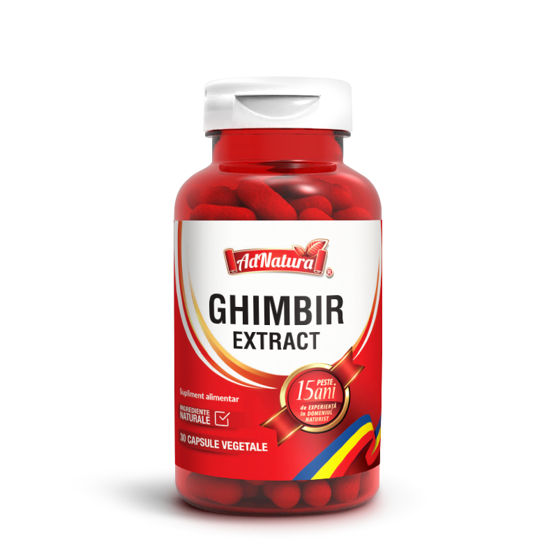 Ghimbir Extract, 30 capsule, AdNatura