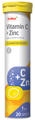 Dr. Max Vitamina C + Zinc, 20 comprimate efervescente
