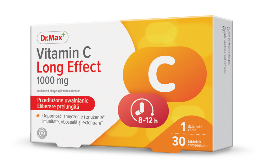 Dr. Max Vitamina C Long Effect, 30 comprimate eliberare prelungita