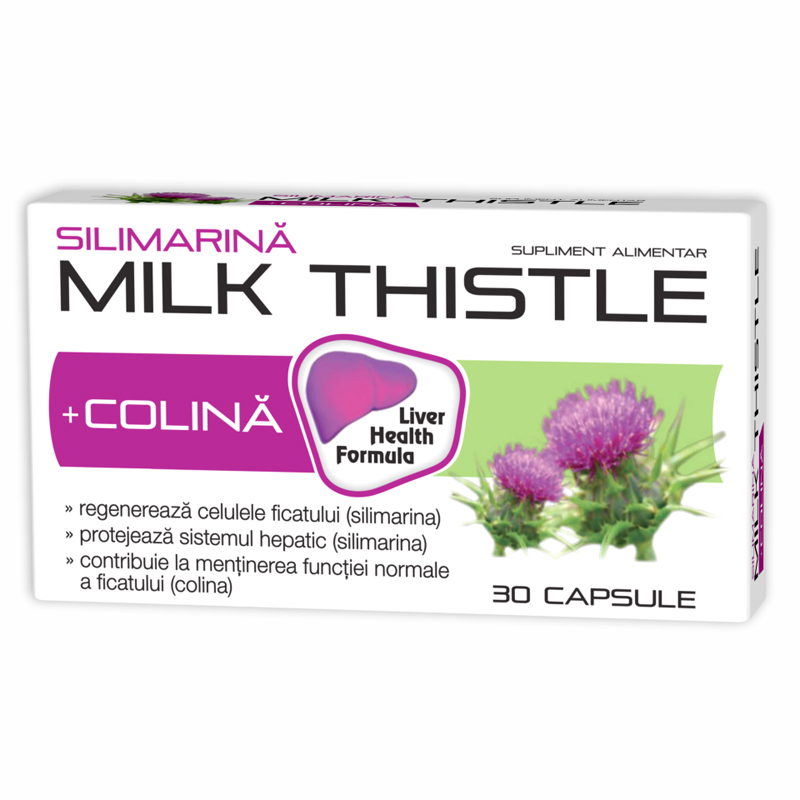 Milk Thistle Silimarina, 30 capsule