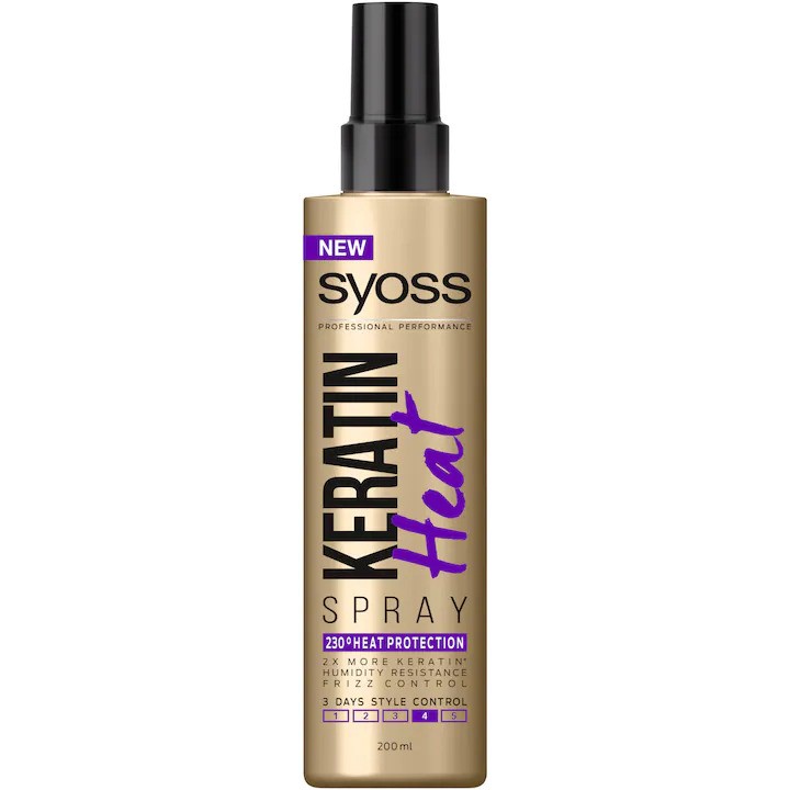 Spray protectie termica Keratin, 200ml, Syoss