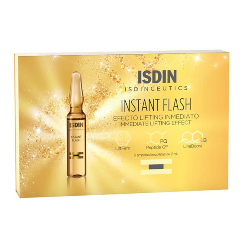 Fiole ser pentru lifting Isdinceutics Instant Flash, 5 fiole, Isdin