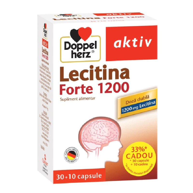 Lecitina Forte 1200, 30+10 capsule, Doppelherz