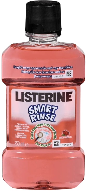 Apa de gura pentru copii Smart Rinse, 250ml, Listerine