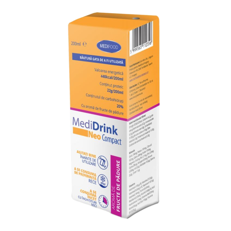 Medidrink Neo Compact fructe de padure, 200ml, Medifood