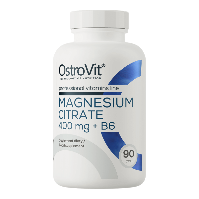 Magneziu Citrat 400mg + B6, 90 tablete, OstroVit