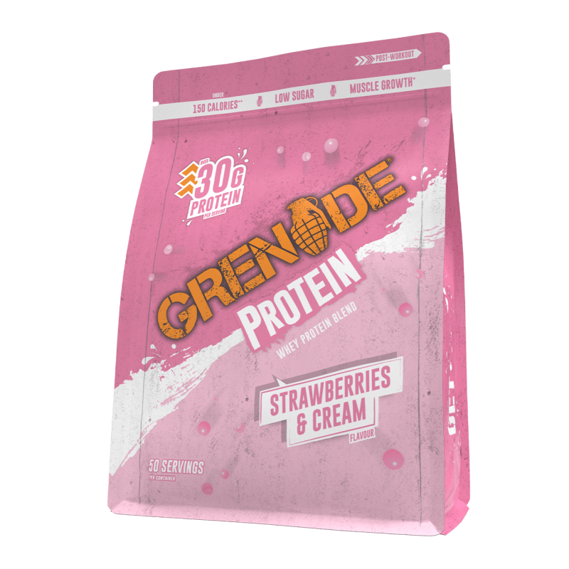 Proteine din zer Protein Powder Strawberries and Cream, 2kg, Grenade