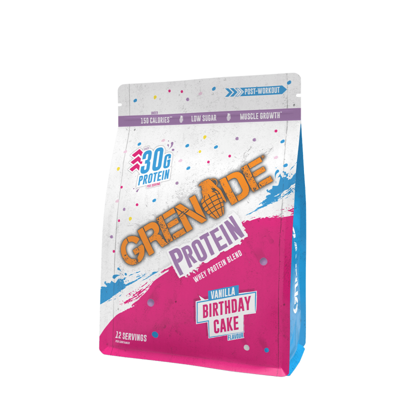 Proteine din zer Protein Powder Birthday Cake, 480g, Grenade