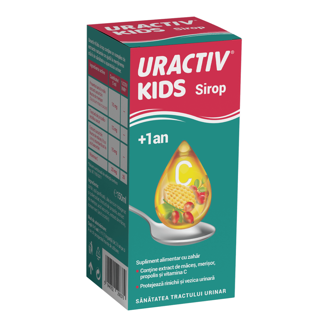 Sirop Uractiv Kids 1+, 150 ml, Terapia