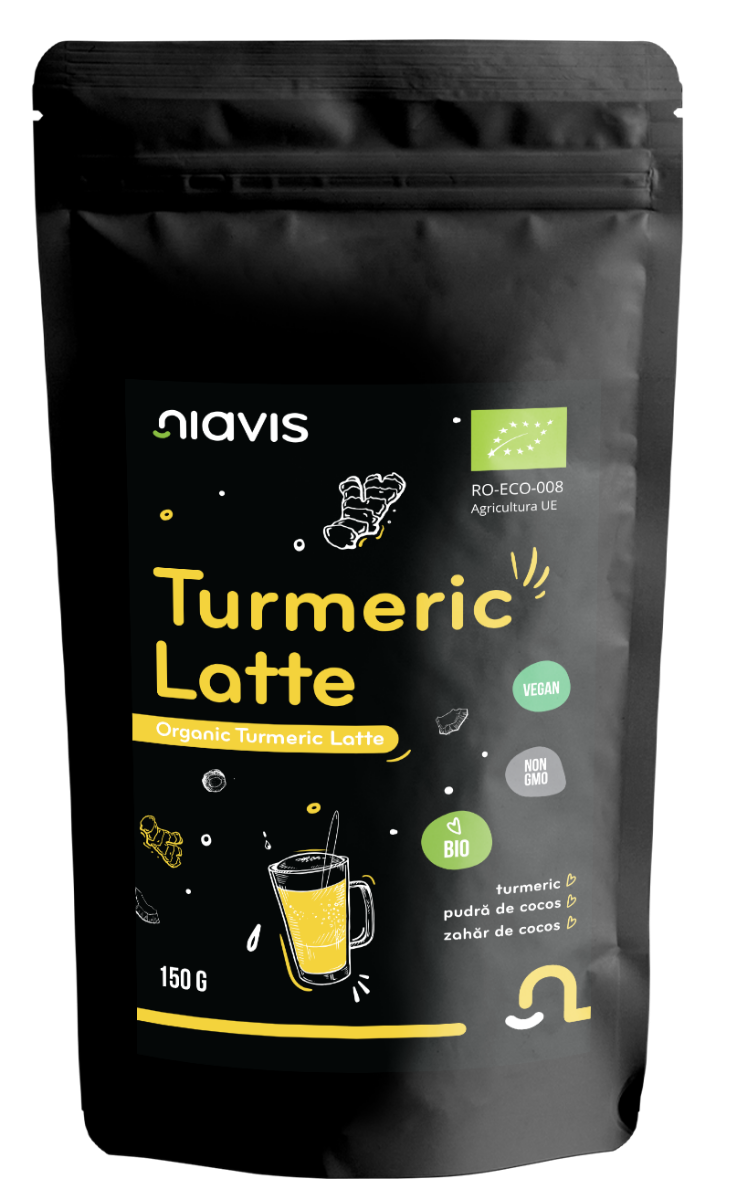 Pulbere ecologica Turmeric Latte, 150g, Niavis