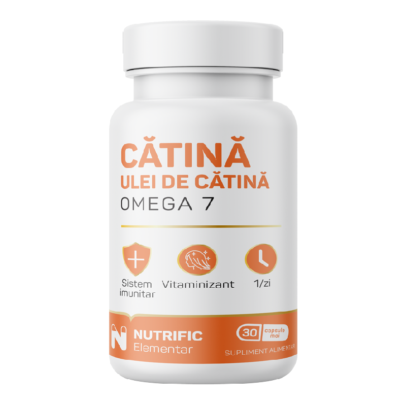 Ulei de catina Omega 7, 30 capsule moi, Nutrific