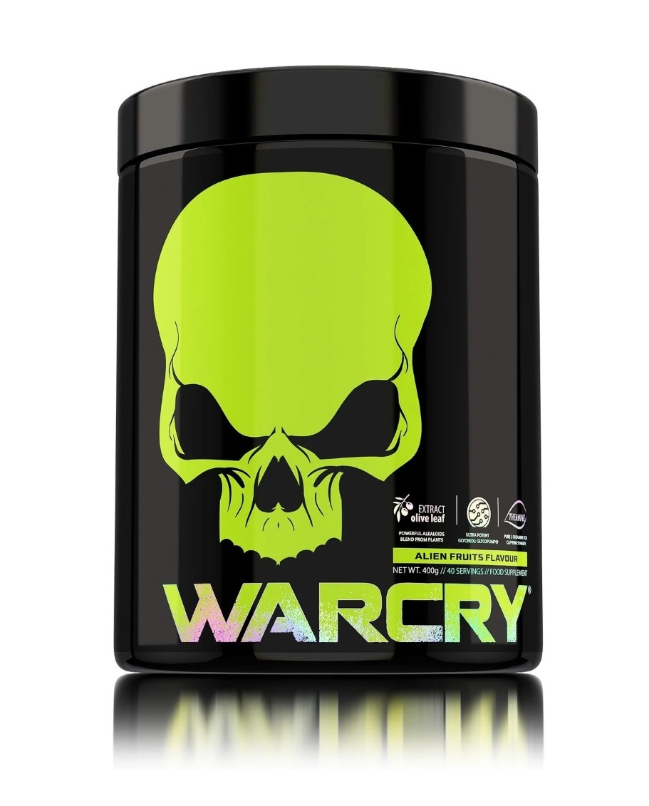 Pre-Workout cu aroma Alien Fruits Warcry, 400g, Genius Nutrition