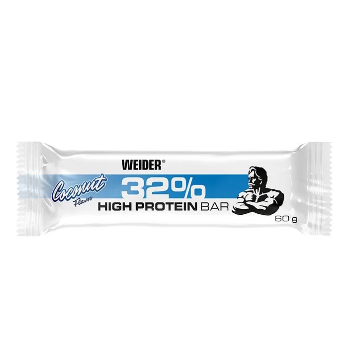 Baton proteic cu aroma de cocos 32% Protein Bar, 60g, Weider