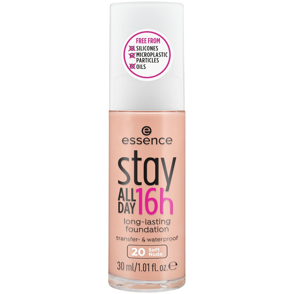 Fond de ten Stay All Day 16h Long-Lasting Foundation 20 - Soft Nude, 30ml, Essence