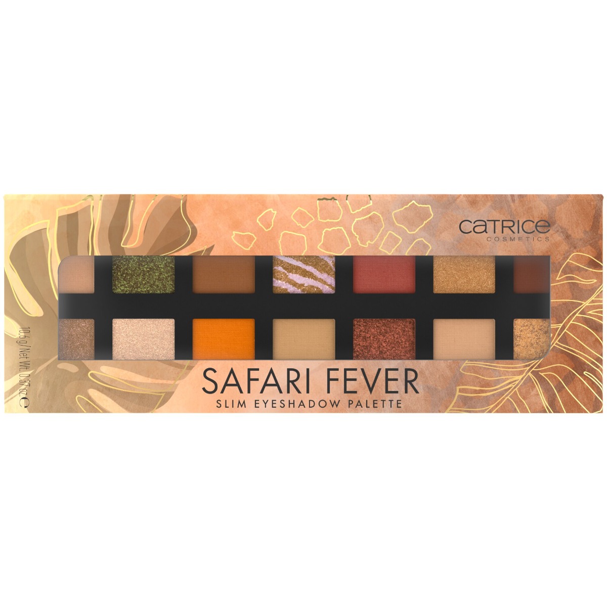 Paleta farduri pentru ochi Safari Fever Slim 010 - Wild Life, 10.6g, Catrice
