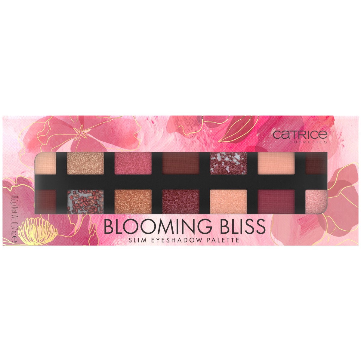 Paleta farduri pentru ochi Blooming Bliss Slim 020 - Colors of Bloom, 10.6g, Catrice