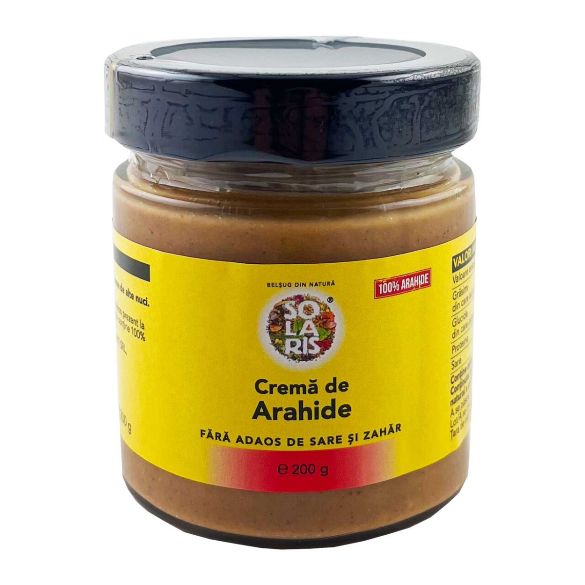 Crema de arahide, 200g, Solaris