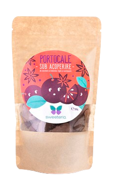 Portocale invelite in ciocolata cu indulcitor, 250g, Sweeteria