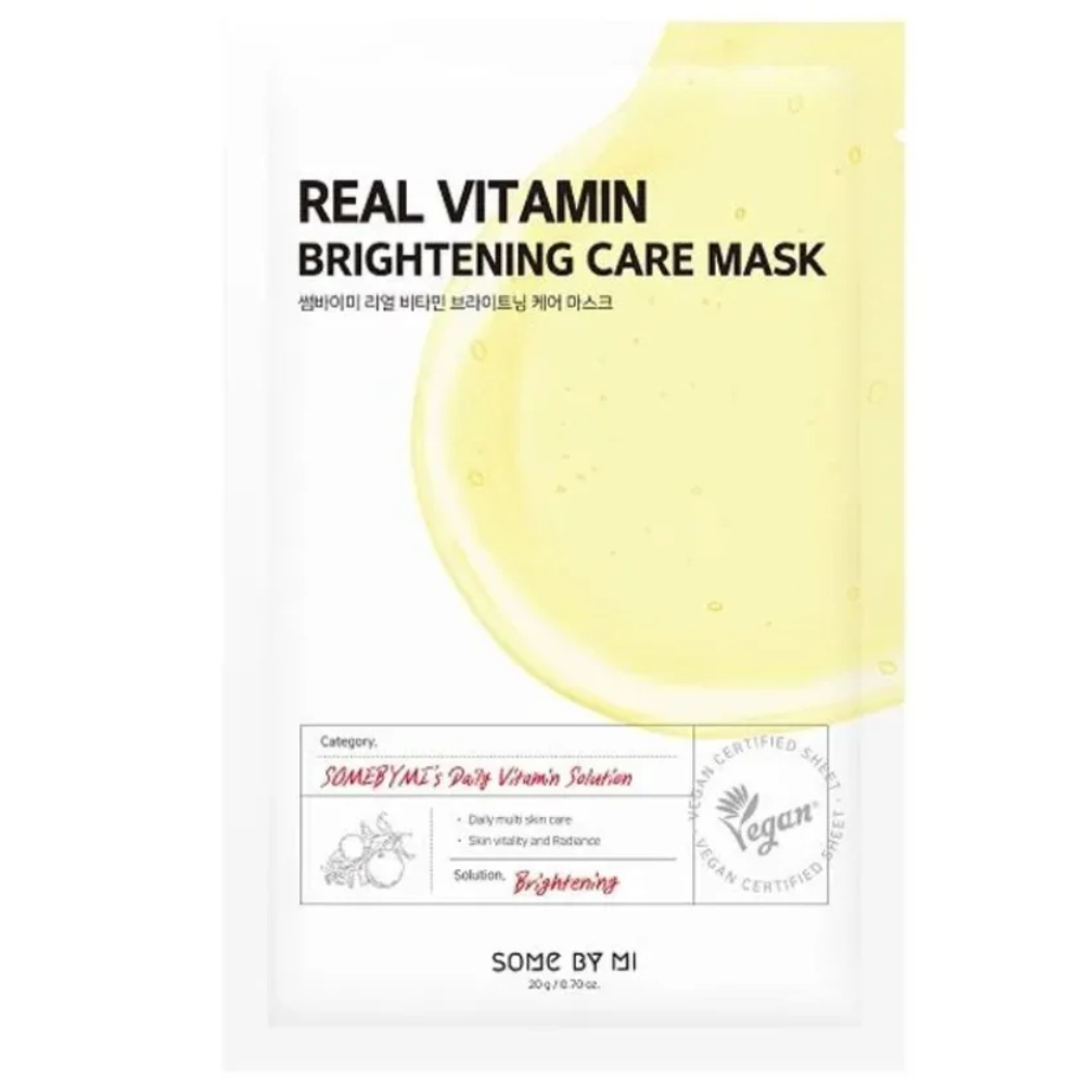 Masca servetel iluminatoare cu vitamine, 20g, Some By Mi