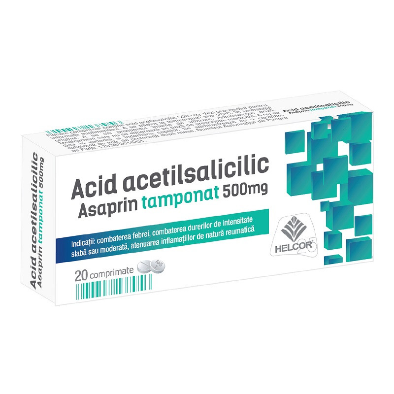 Acid acetilsalicilic 20 comprimate Helcor