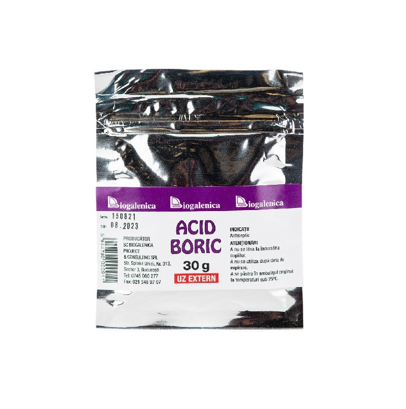 Acid Boric x 30 g Uz Extern Biogalenica