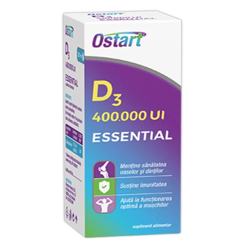 Alinan Ostart Essential vitamina D3 picaturi 20 ml