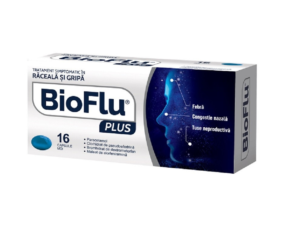 Bioflu Plus 16 capsule moi Biofarm