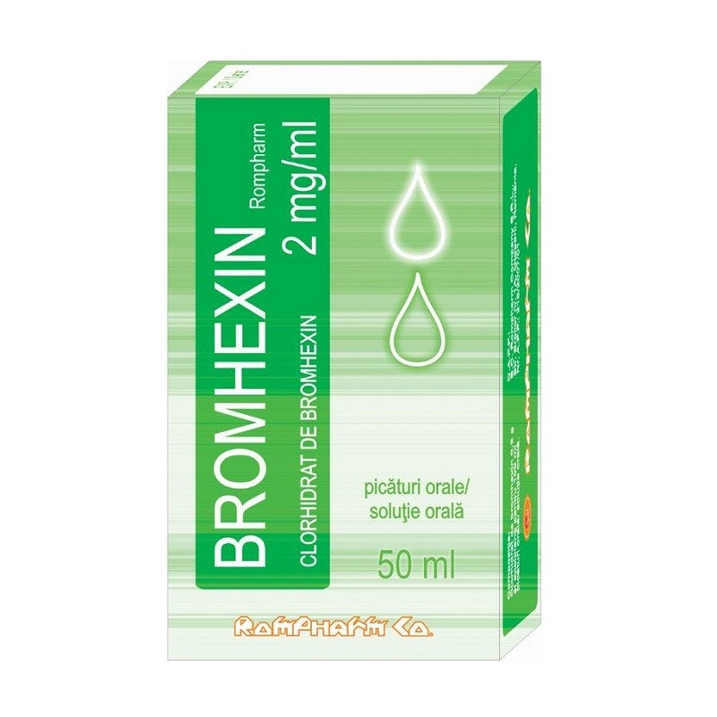 Bromhexin 2mg/ml pic.orale Rompharm 50 ml