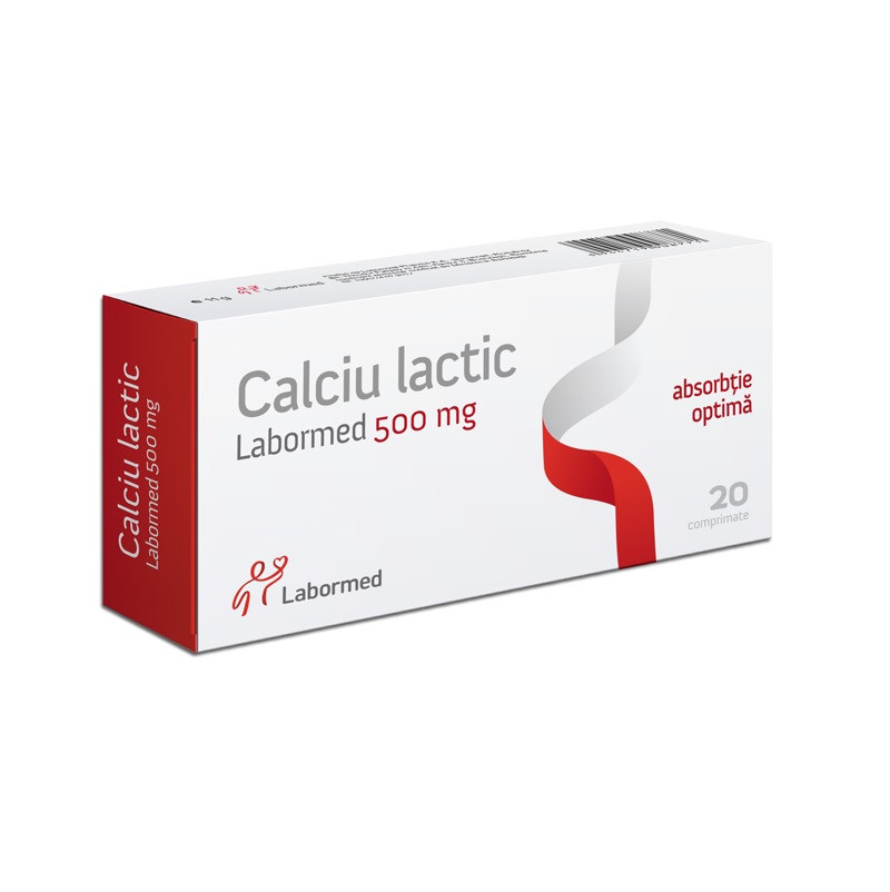 Calciu Lactic x 20 comprimate