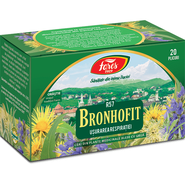 Ceai Bronhofit R57, 20 plicuri, Fares