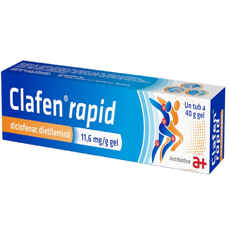 Clafen Rapid 11,6 mg/g gel 40 g Antibiotice SA