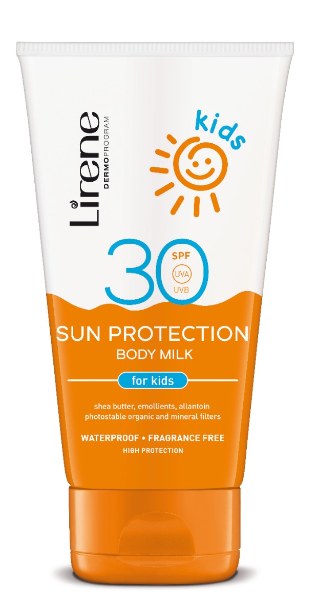 Lapte protectie solara pentru copii SPF30 Sun, 150ml, Lirene