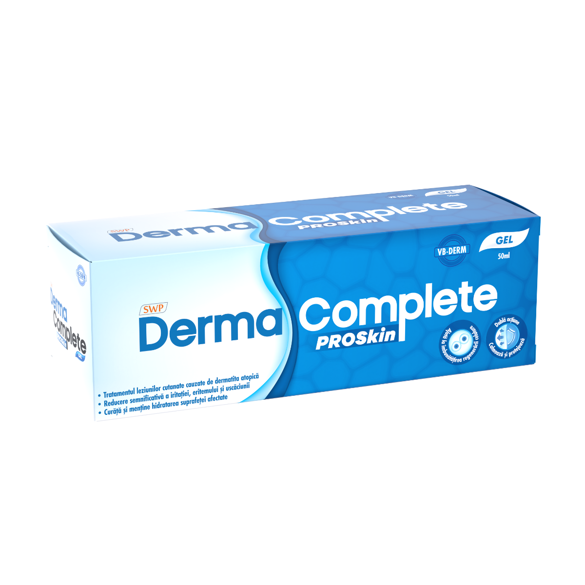 Gel pentru afectiuni cutanate ale pielii Derma Complete Proskin, 50ml, Sun Wave Pharma